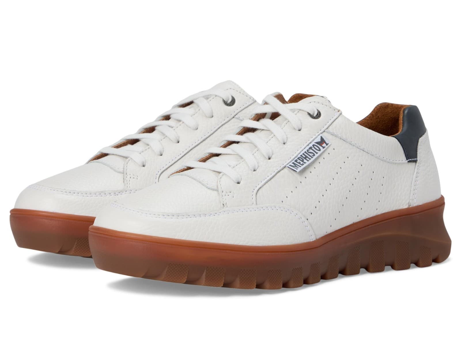 Mephisto Flynn White Comfort Walking Lace-up Shoe Men's US Sizes 8.5 M - Image 1