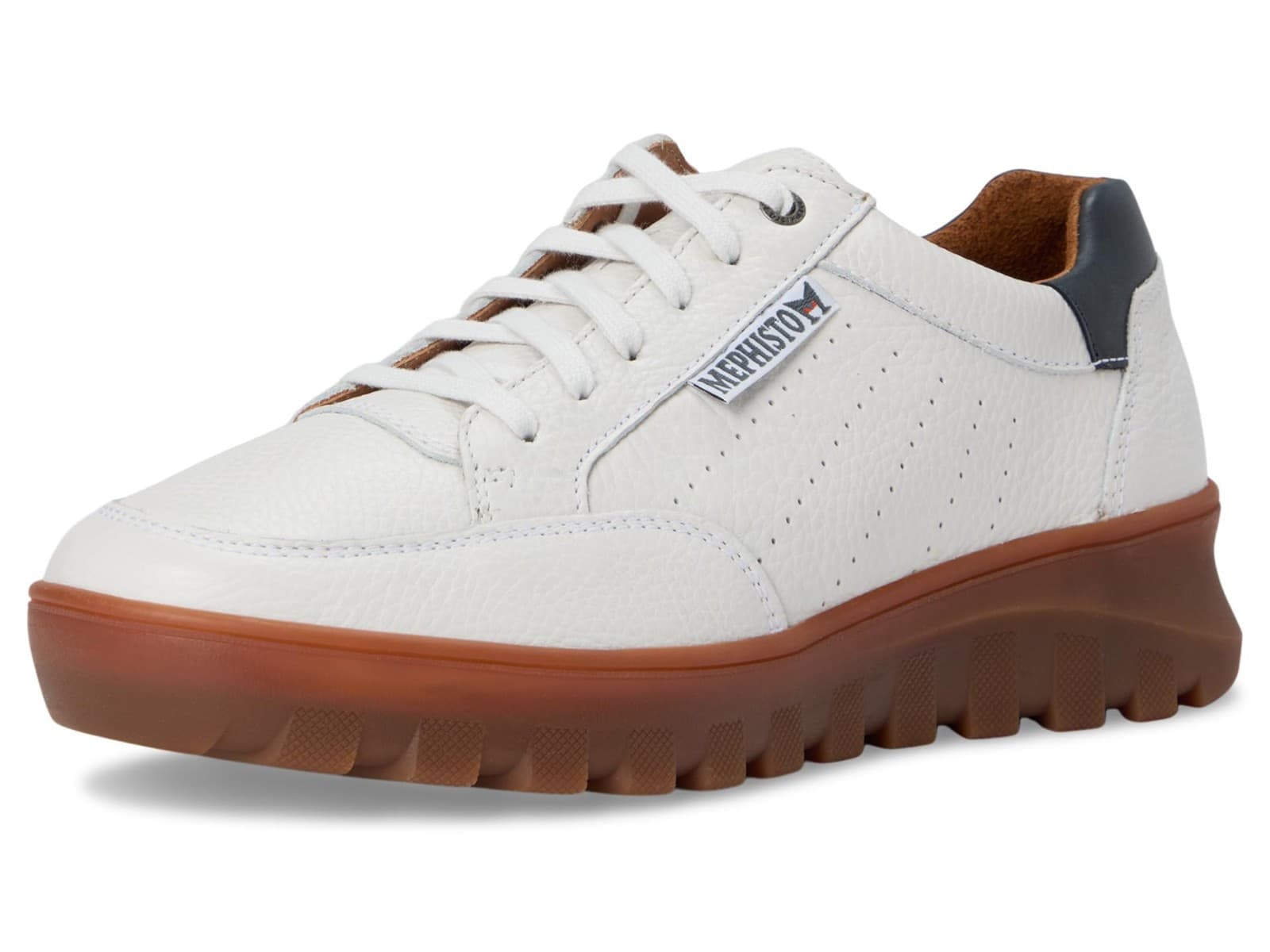 Mephisto Flynn White Comfort Walking Lace-up Shoe Men's US Sizes 8.5 M - Thumbnail 3