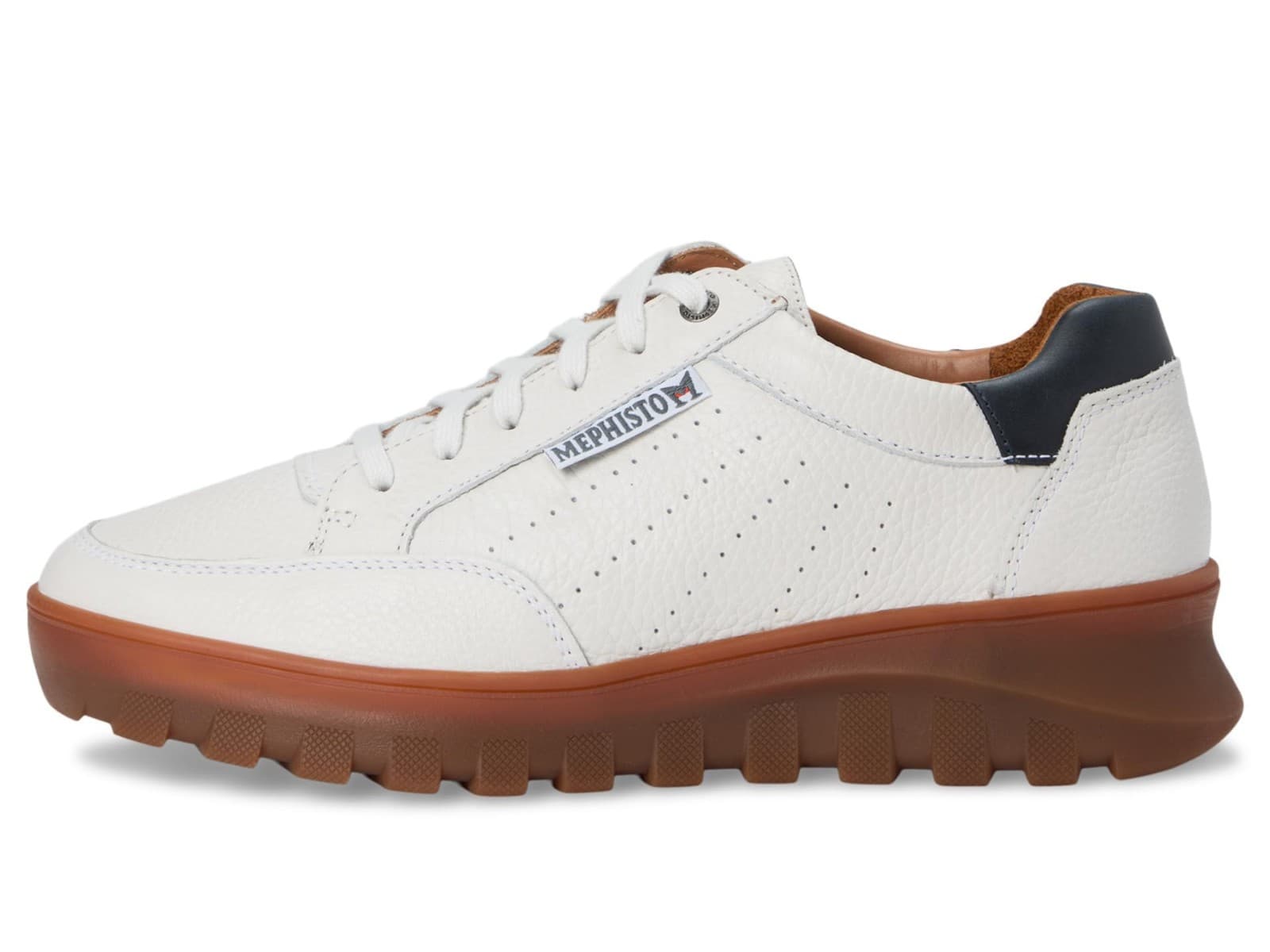 Mephisto Flynn White Comfort Walking Lace-up Shoe Men's US Sizes 8.5 M - Thumbnail 2