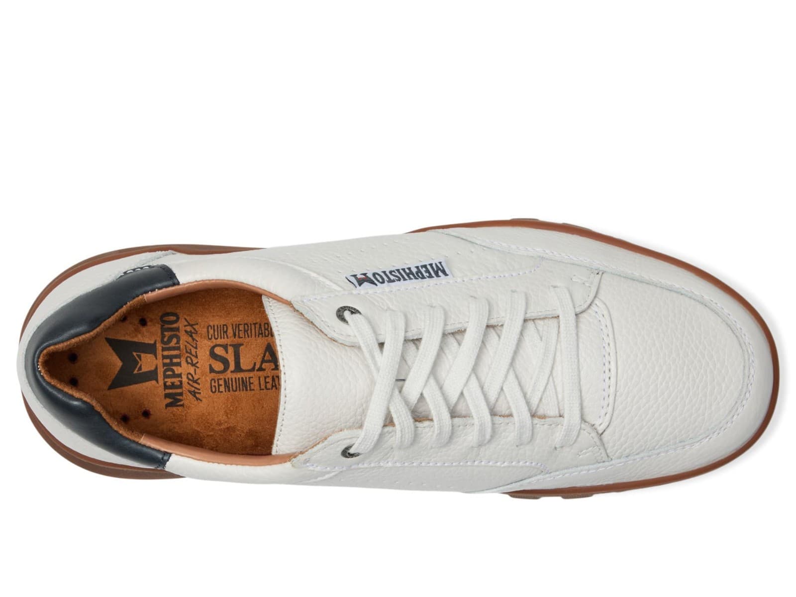 Mephisto Flynn White Comfort Walking Lace-up Shoe Men's US Sizes 8.5 M - Thumbnail 6