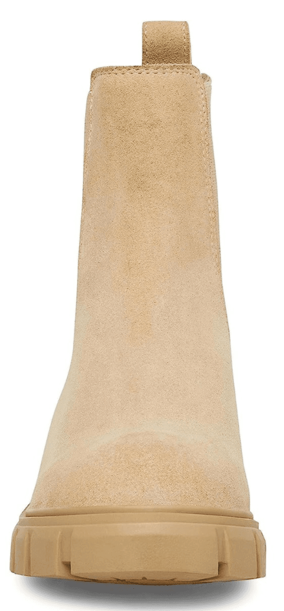 Steve Madden Women’s 8 Hola Chelsea Boot Sand Suede Lug Sole Chunky - Thumbnail 4