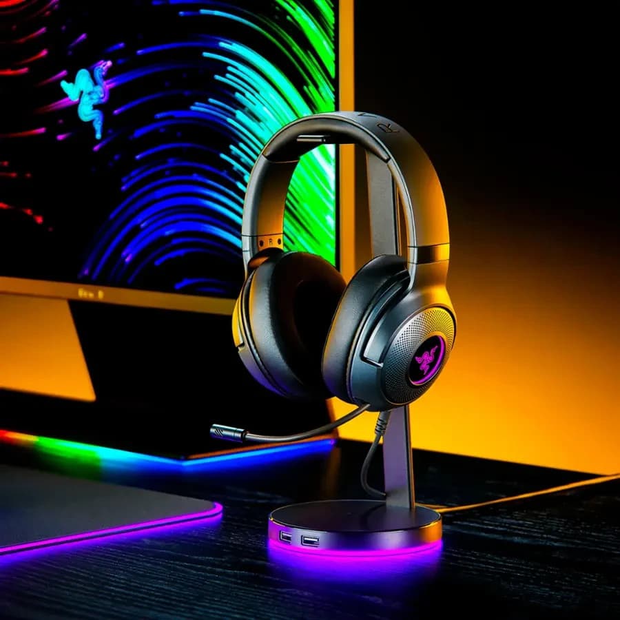 Razer Kraken V3 Wired USB Gaming Headset: Triforce Titanium 40mm Drivers Razer - Thumbnail 7