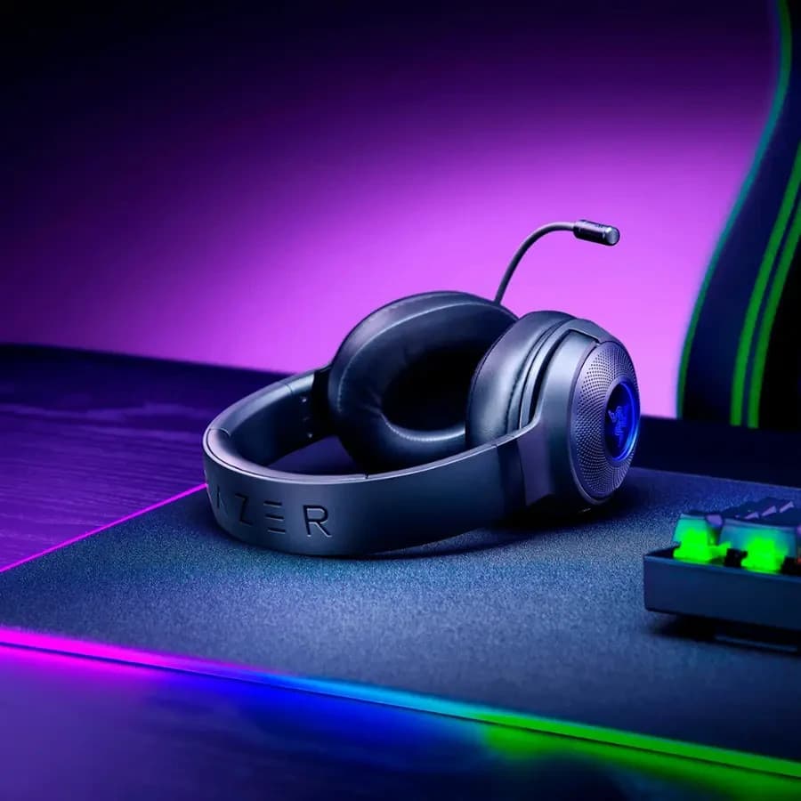 Razer Kraken V3 Wired USB Gaming Headset: Triforce Titanium 40mm Drivers Razer - Thumbnail 6