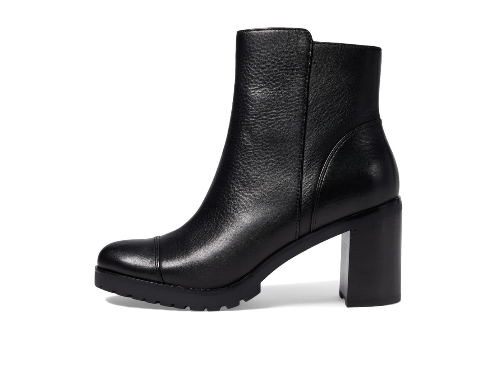 Cole Haan Women Foster Black Leather 80M Heeled Zip Ankle Boots Size 9 M - Thumbnail 2