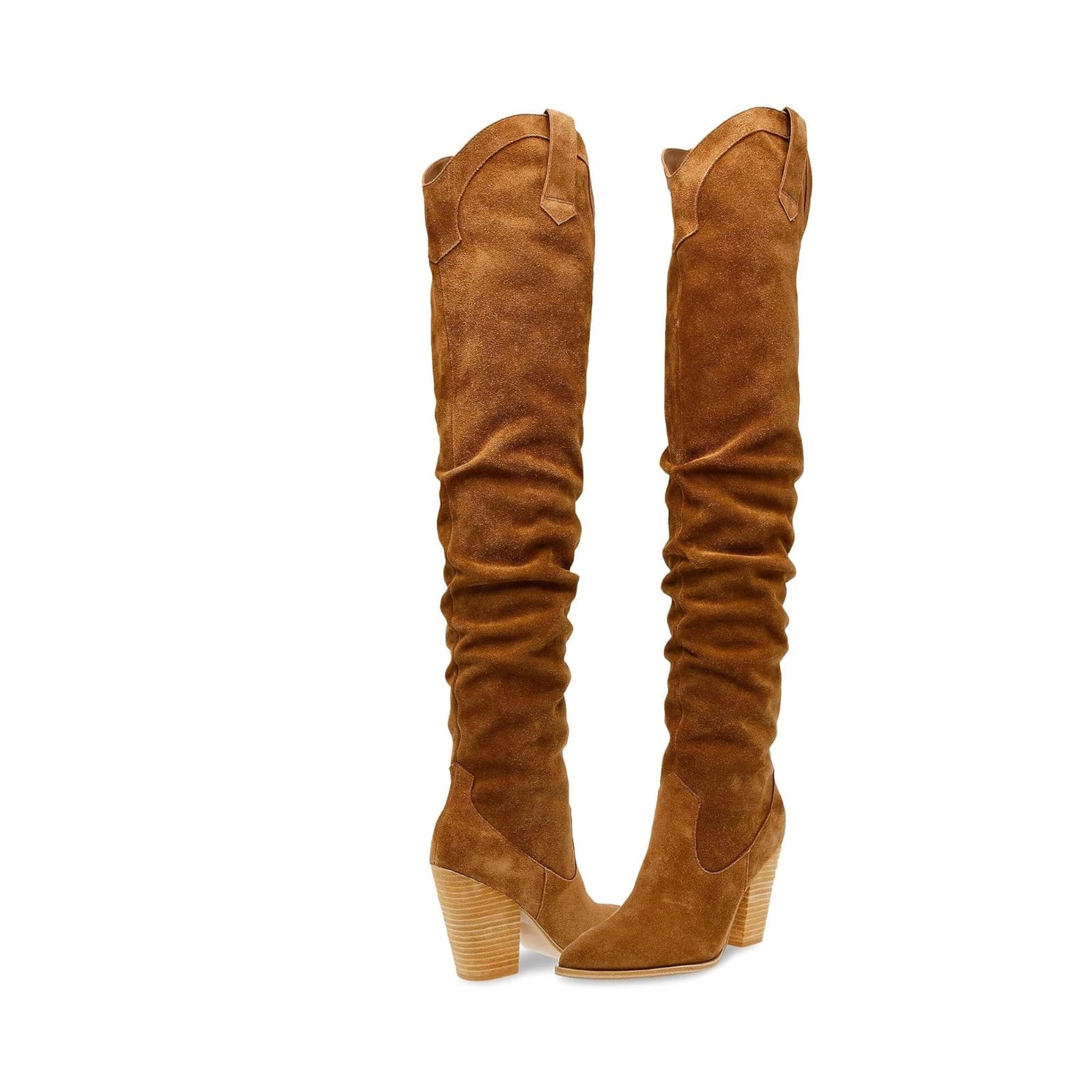 Steve Madden Women's Landy Knee High Boot, Chesnut Suede, 9 M - Image 1