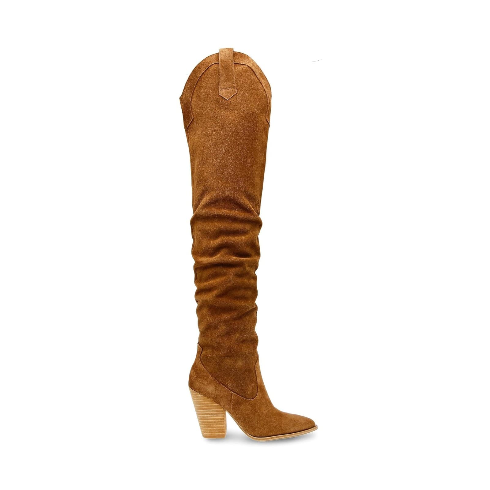 Steve Madden Women's Landy Knee High Boot, Chesnut Suede, 9 M - Thumbnail 3