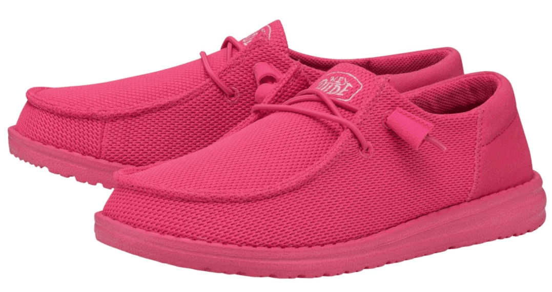 HEYDUDE Wendy Funk Mono Slip on Shoes Electric Pink Men 11 / Women 12 - Thumbnail 2