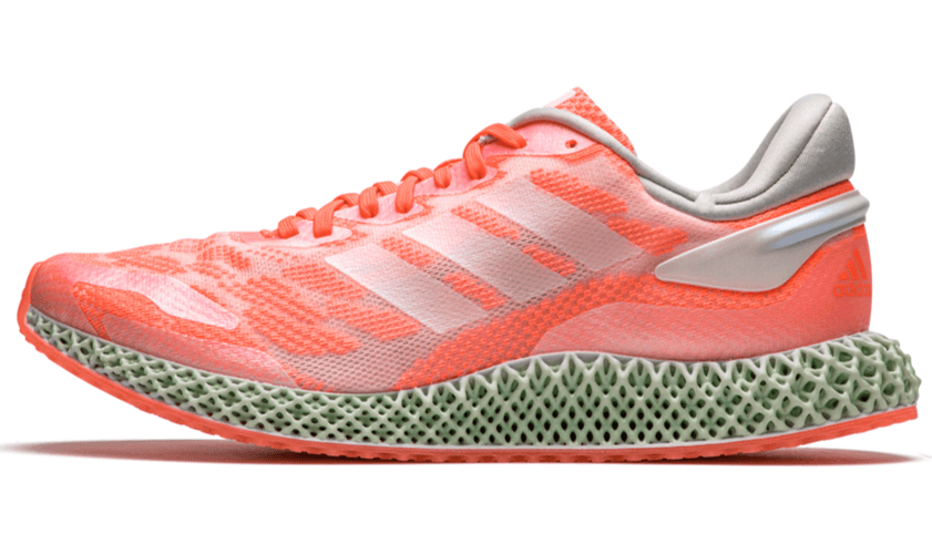 ADIDAS 4D RUN 1.0 FW6838 MEN'S RUNNING SHOE SIZE 12 Cloud White / Coral - Thumbnail 4