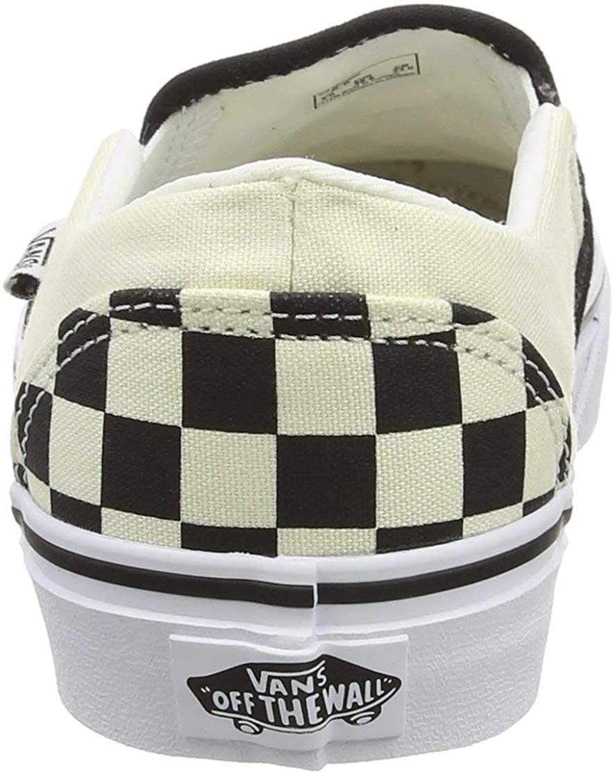 VANS Womens CLASSIC SLIP ON CHECKERBOARD VN000VOSAPK BLACK/ WHITE US 9 M - Thumbnail 8