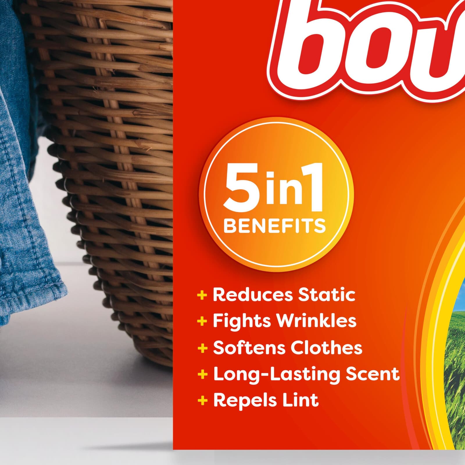 Bounce Dryer Sheets Laundry Fabric Softener Sheets , Outdoor Fresh, 480 Count - Thumbnail 3