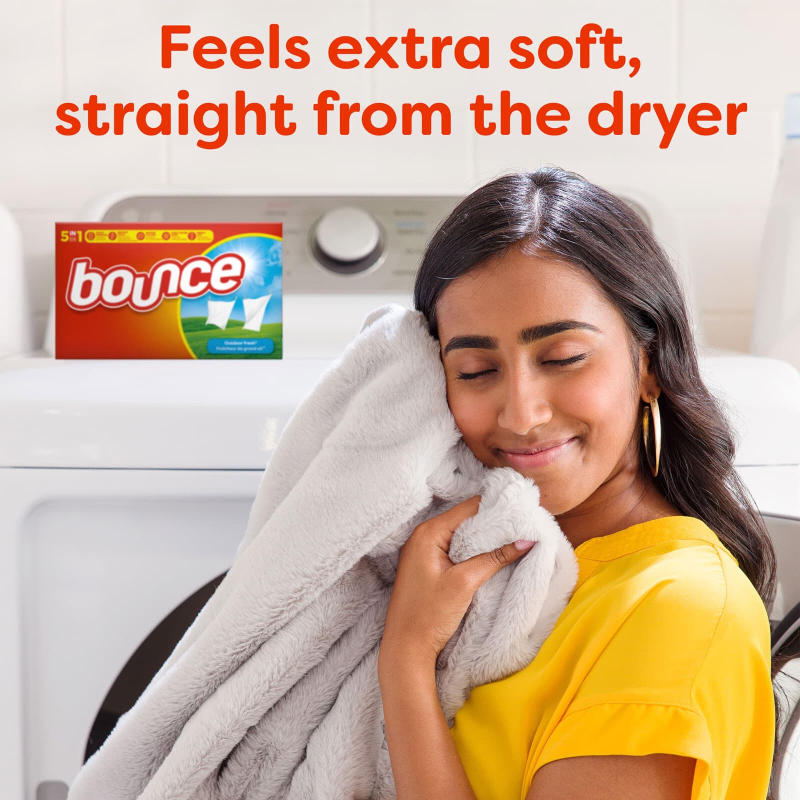 Bounce Dryer Sheets Laundry Fabric Softener Sheets , Outdoor Fresh, 480 Count - Thumbnail 6