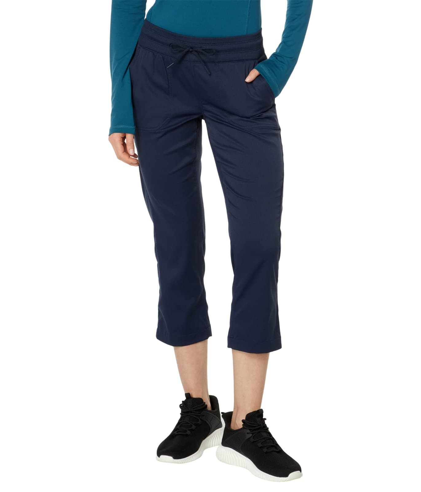 The North Face Women's Aphrodite Motion Capris Summit Navy Large Regular - Image 1