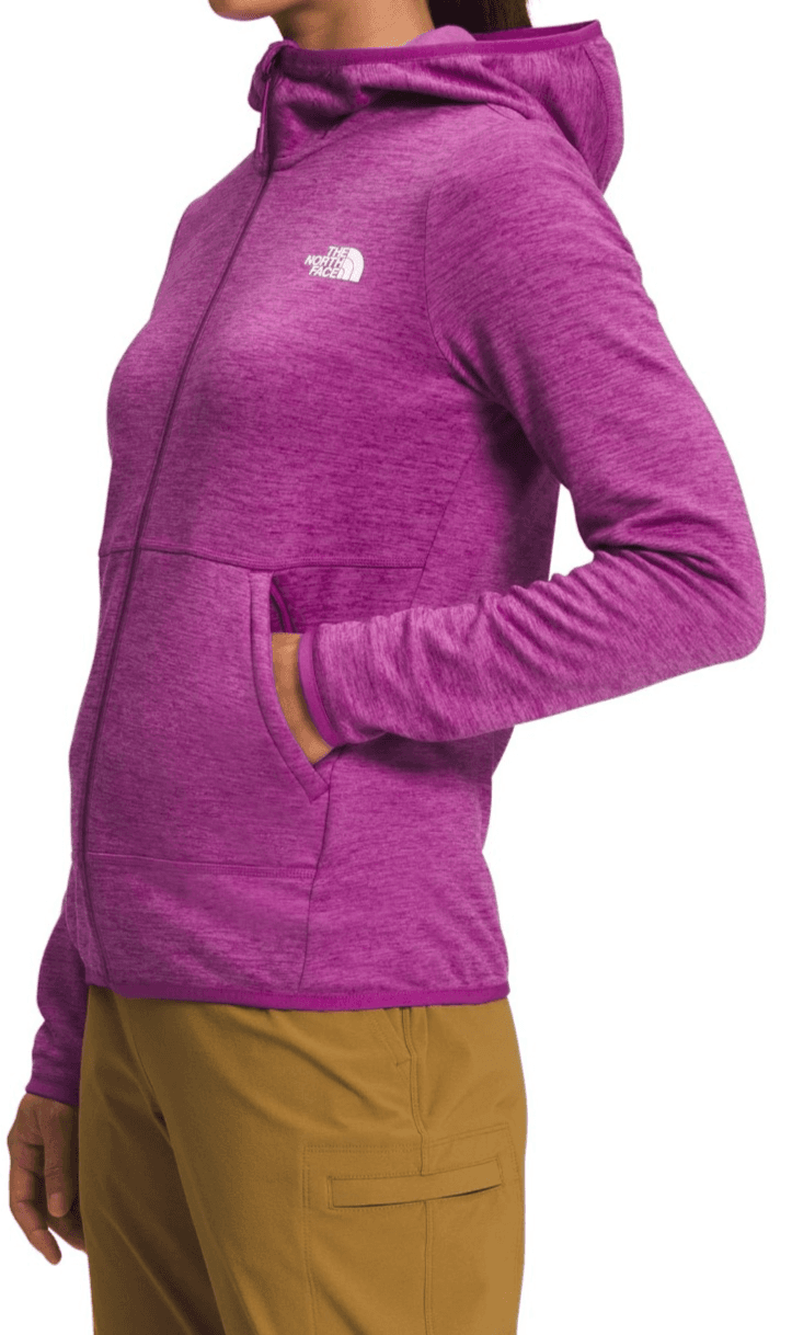 The North Face Women's Canyonlands Full Zip Fleece Hoodie Sweatshirt Purple - XS - Thumbnail 2