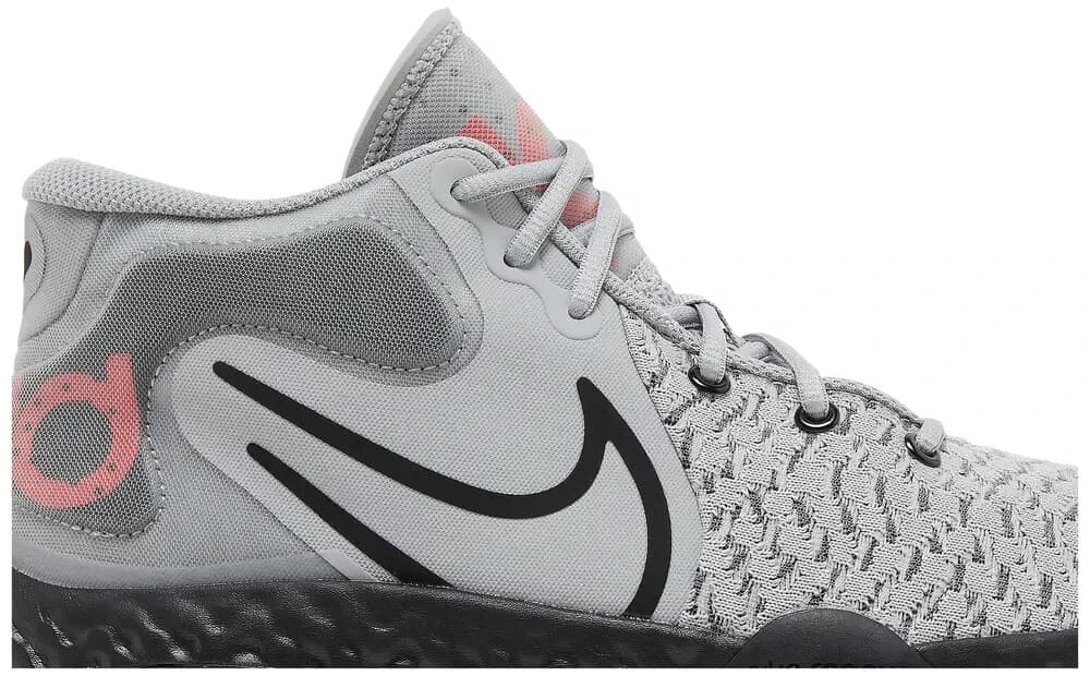 Nike Men's KD Trey 5 VIII Basketball Shoes, Light Grey/Laser Crimson/Black 10M - Thumbnail 4