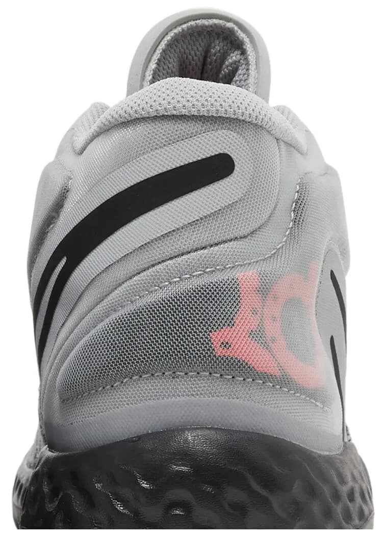 Nike Men's KD Trey 5 VIII Basketball Shoes, Light Grey/Laser Crimson/Black 10M - Thumbnail 6