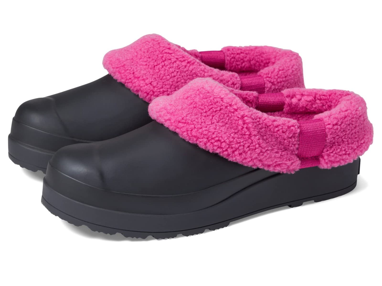 Hunter Play Sherpa Womens Size 10 Insulated Clog - Black / Prismatic Pink - Image 1