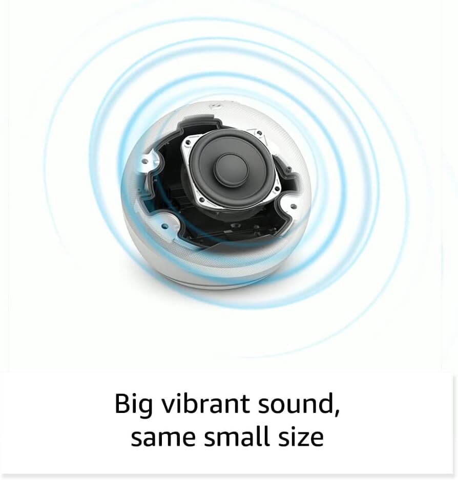 Amazon Echo Dot Smart Speaker(5th Gen, 2022 Released) Bigger Vibrant Sound Alexa - Thumbnail 2