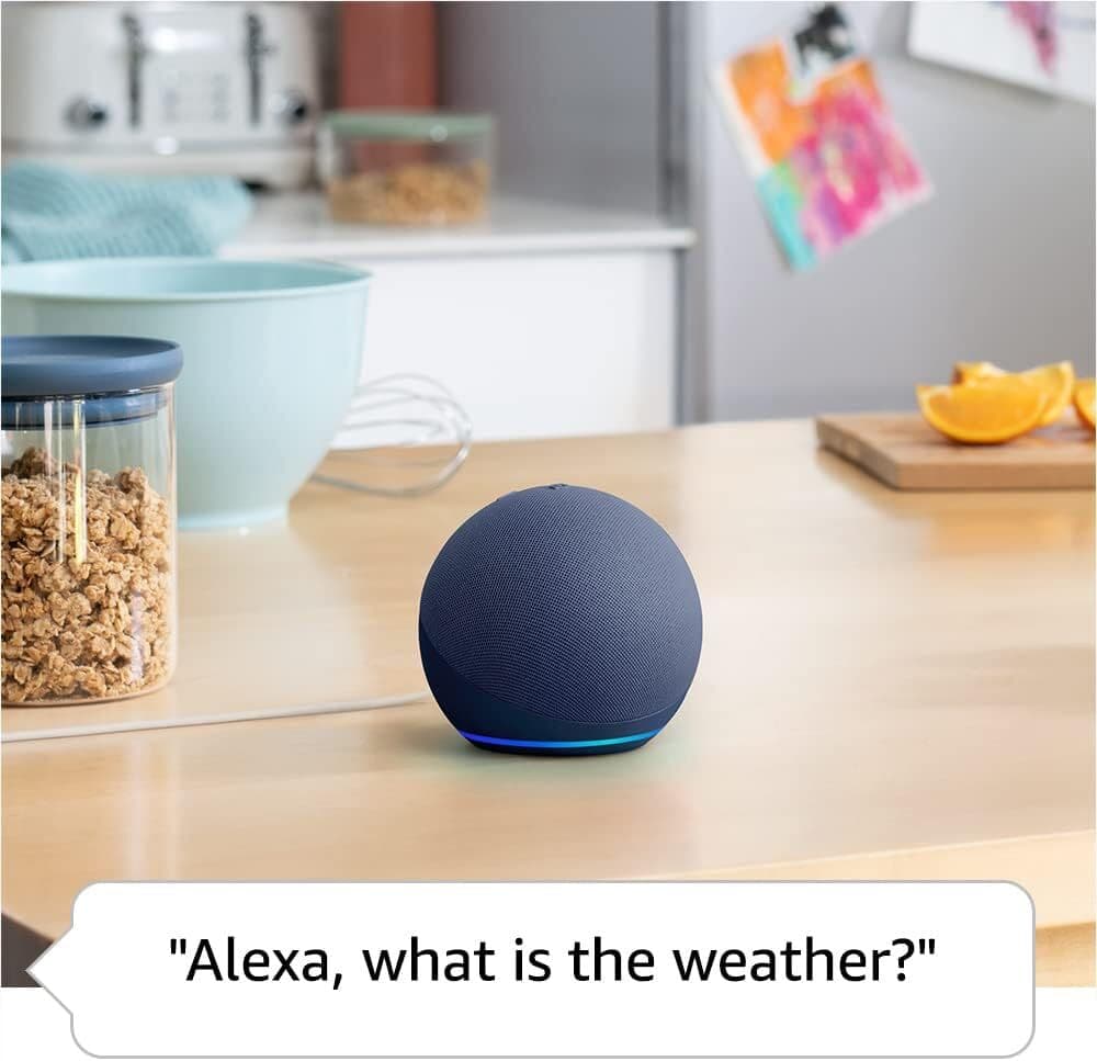 Amazon Echo Dot Smart Speaker(5th Gen, 2022 Released) Bigger Vibrant Sound Alexa - Thumbnail 4