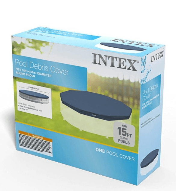 Intex 15' Round Pool Cover for Metal Frame Above Ground Swimming Pools - 28032E - Thumbnail 4