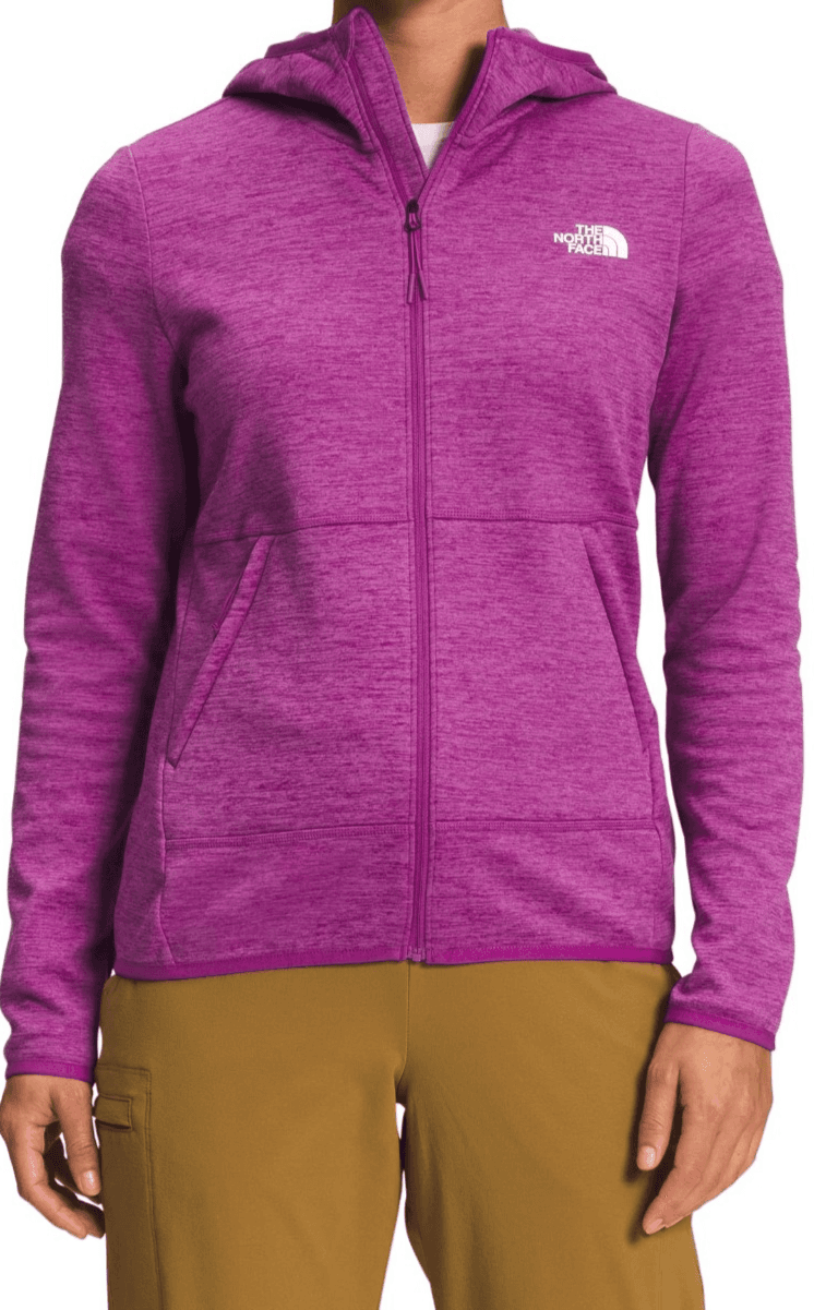 The North Face Women's Canyonlands Full Zip Fleece Hoodie Sweatshirt Purple - XS - Image 1