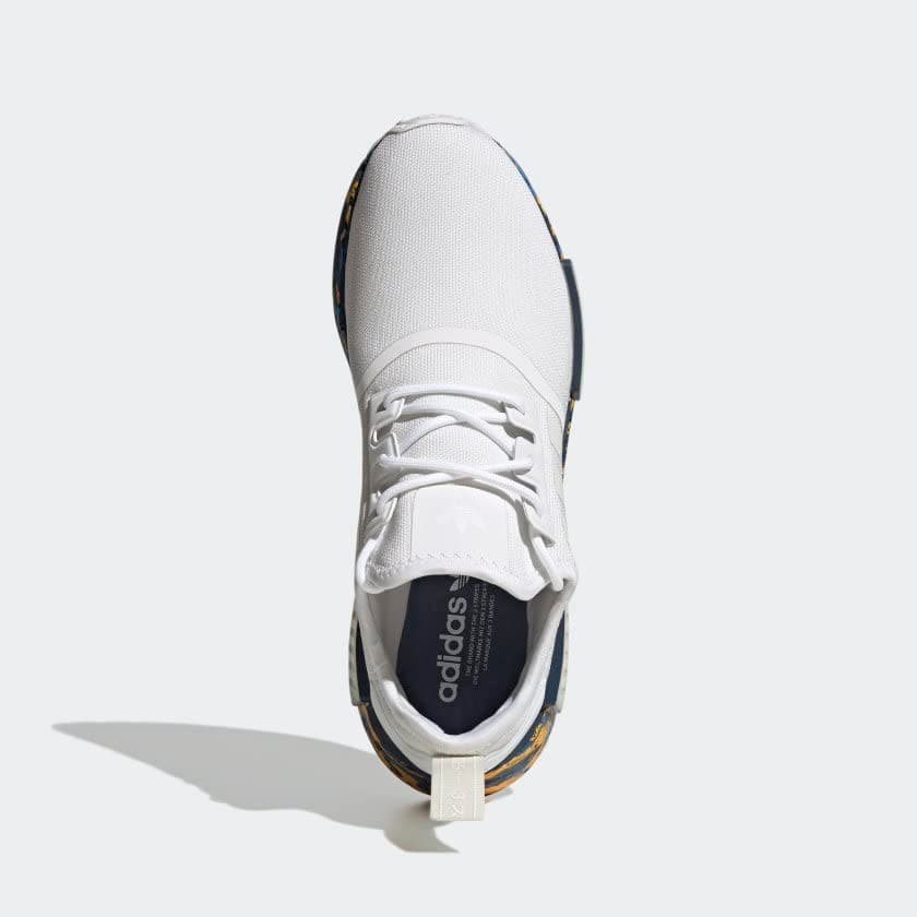 Adidas NMD_R1 White Camo Gold Blue Men’s Size 11 M GX4466 - Thumbnail 5