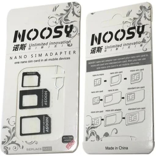 3 Nano SIM Card Adapter Converter to Micro Standard Set For any phone with sim - Image 1