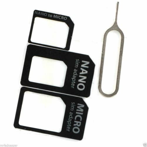 1 Nano SIM Card Adapter Converter to Micro Standard Set For any phone with sim - Thumbnail 2