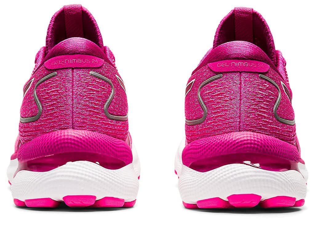 ASICS Woman Gel-Nimbus 24 Running Shoes Fuchsia RED/White size 8.5 M - Thumbnail 5