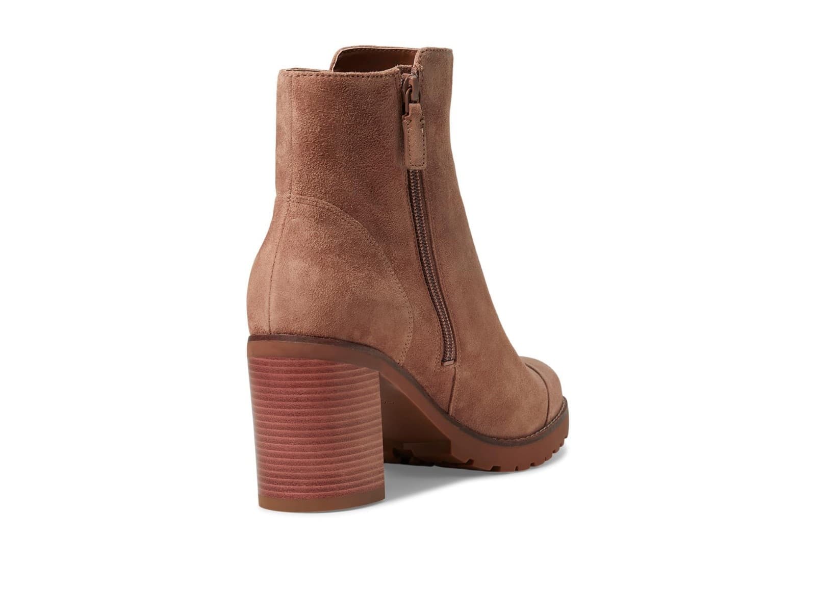Cole Haan Women Foster Inside Zip Ankle Bootie 80M Light Whiskey Suede 9 M - Thumbnail 3