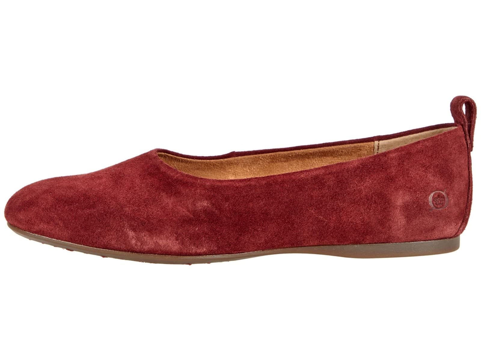 BORN Beca Women's Dark Red Suede Flats Size 9 M - Thumbnail 2