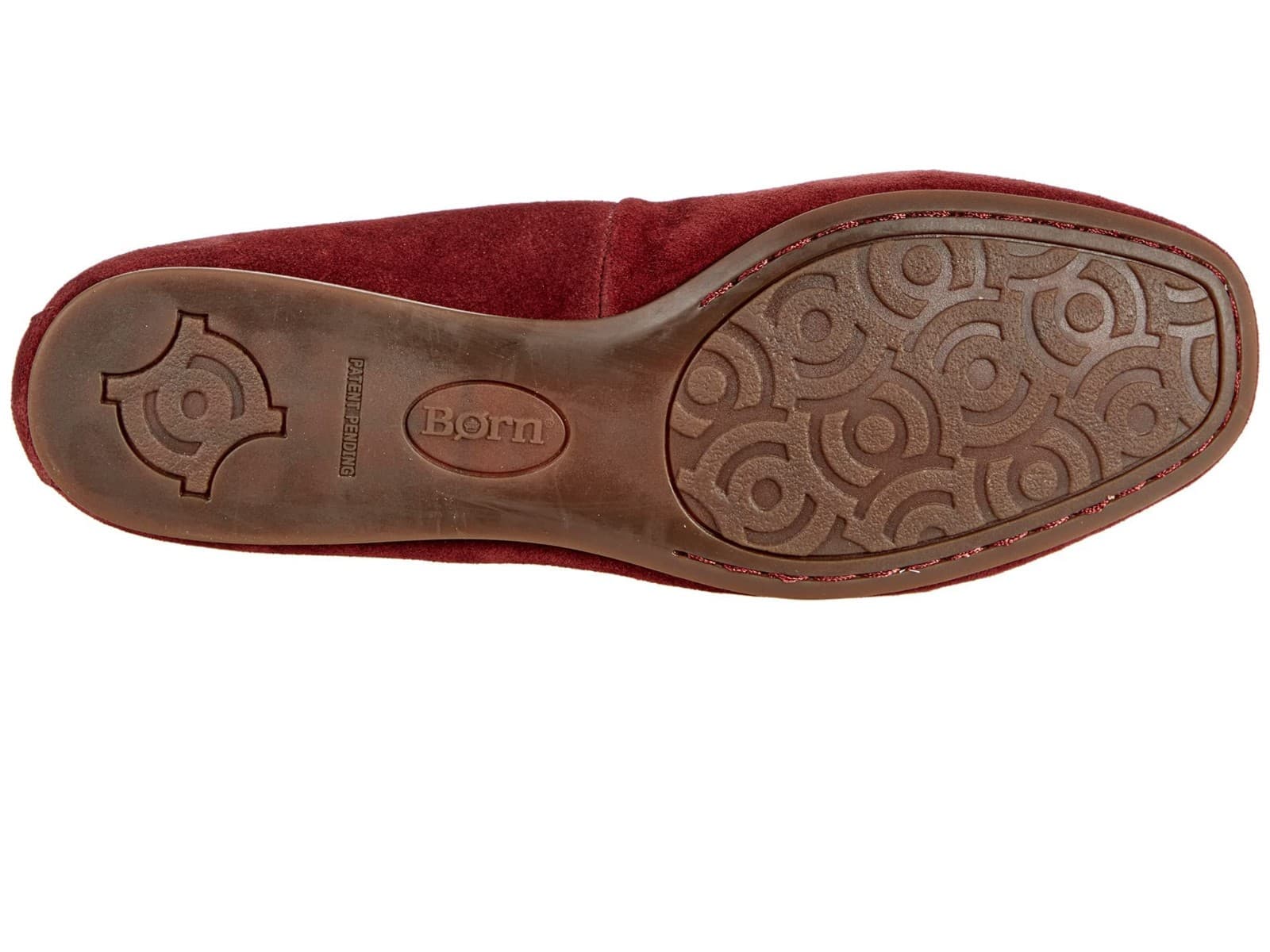 BORN Beca Women's Dark Red Suede Flats Size 9 M - Thumbnail 6