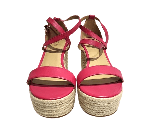 Michael Kors Serena Wedge Espadrille Sandals Rubin Red Size: 8.5 M - Thumbnail 2
