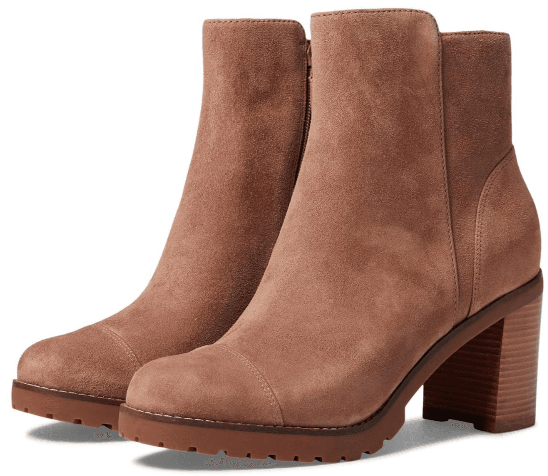 Cole Haan Women Foster Inside Zip Ankle Bootie 80M Light Whiskey Suede 9 M - Image 1
