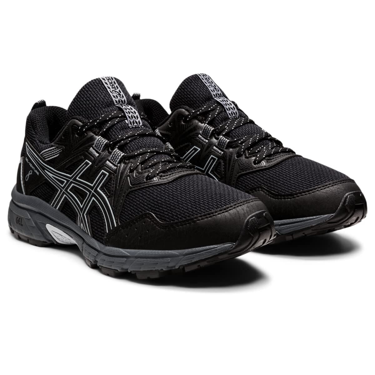 ASICS Gel-Venture 8 Women's Running Shoes, Black/Piedmont Grey Size 7.5 B - Image 1