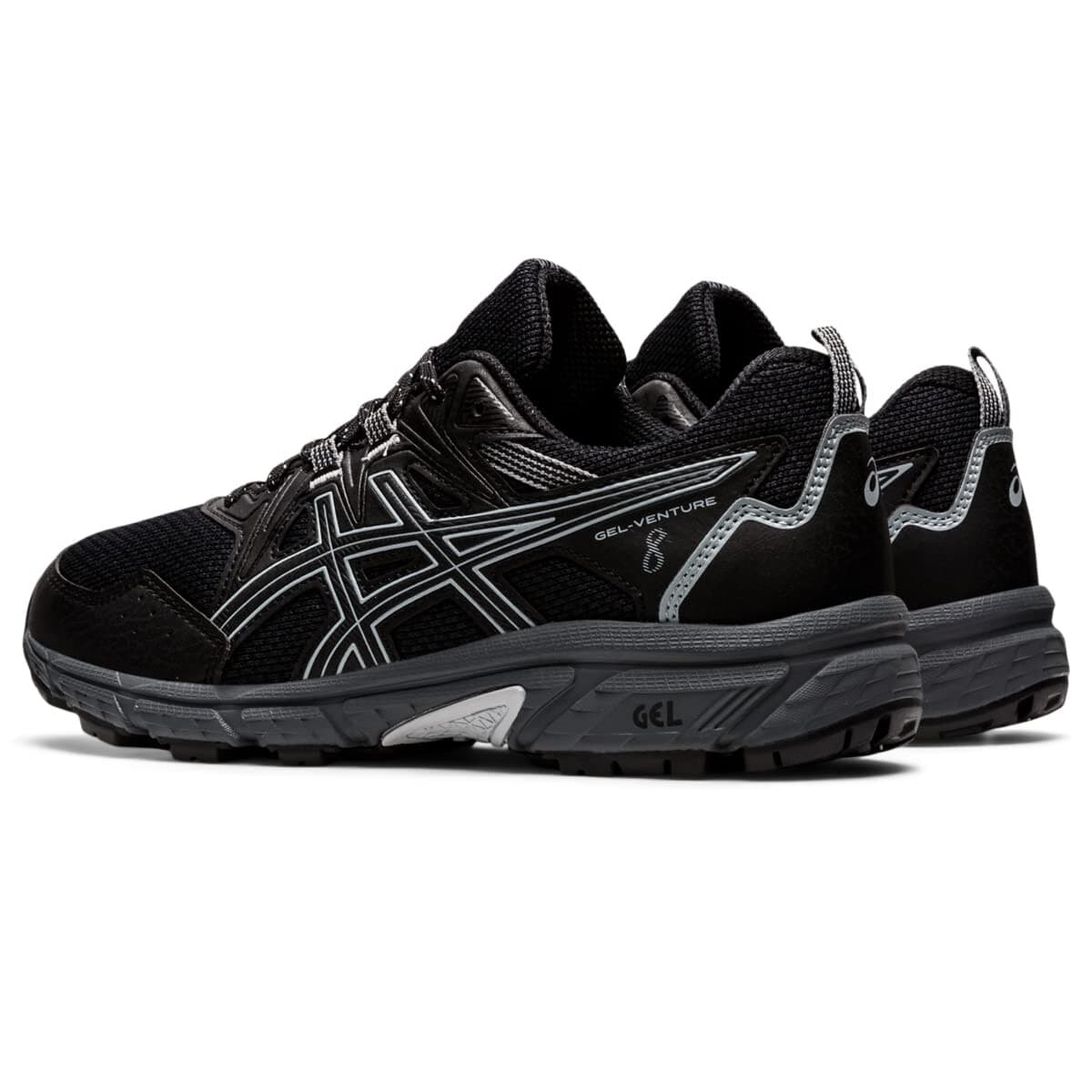 ASICS Gel-Venture 8 Women's Running Shoes, Black/Piedmont Grey Size 7.5 B - Thumbnail 4