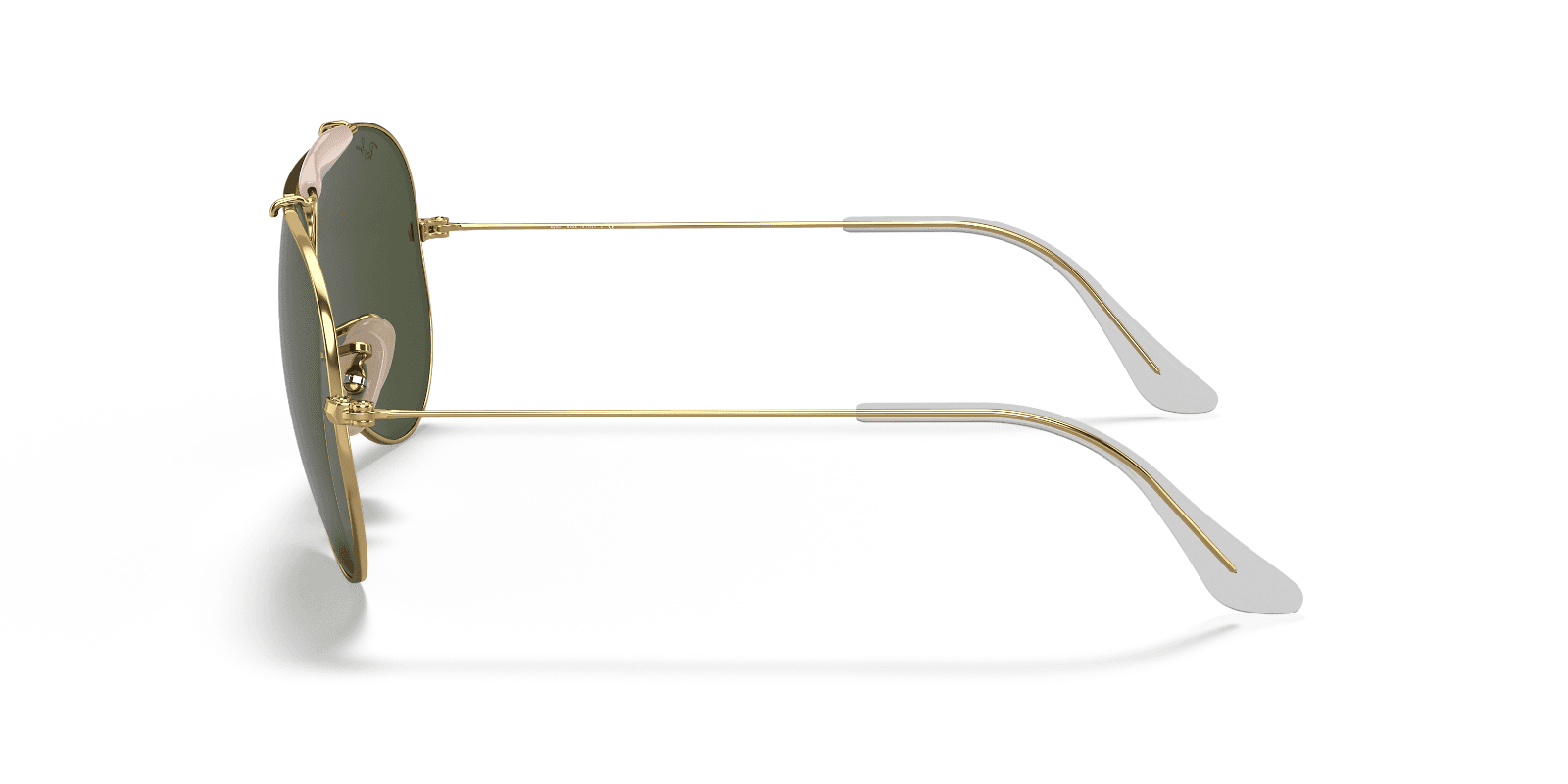 Ray Ban Sunglasses NEW AVIATOR SHOOTER RB3138 001 GOLD/GREEN LENS 58MM ITALY - Thumbnail 4