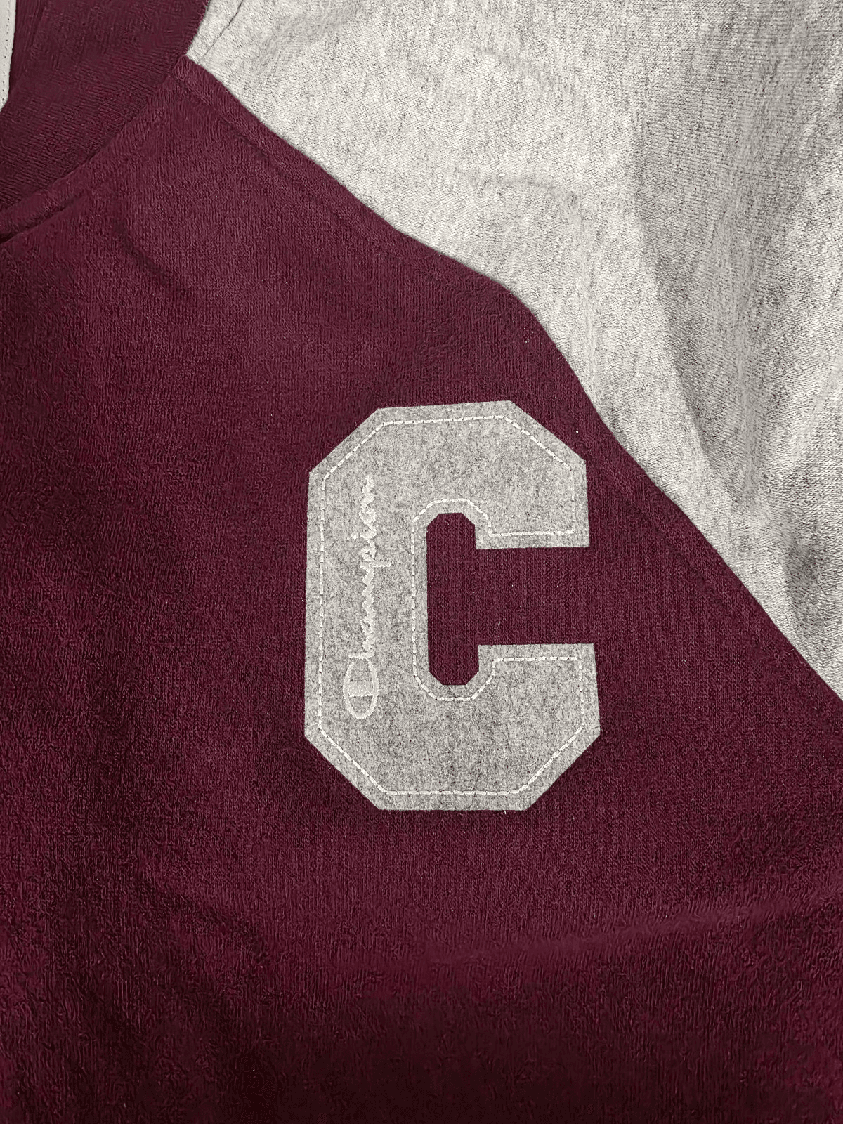 Champion Women's Teddy Fleece Bomber Jacket Gey -dark red 2X Large - Thumbnail 3