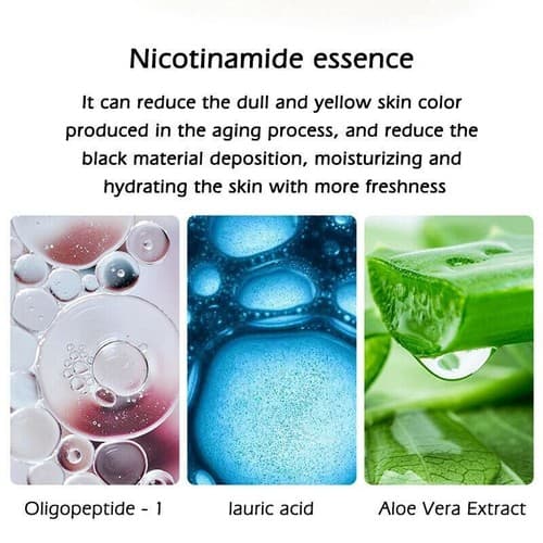 2 Pack Acne Removal Nicotinamide Cream Aloe Vera Oil Control Shrink Pores - Thumbnail 6