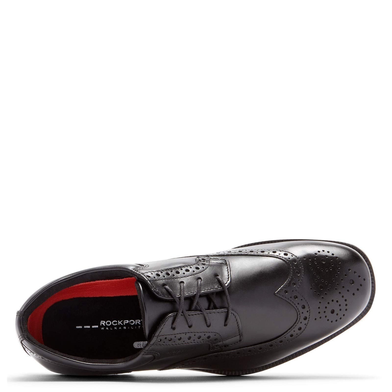 Rockport Men Essential Details Water Proof Wing Tip Oxford , Black , 9.5 Wide - Thumbnail 4