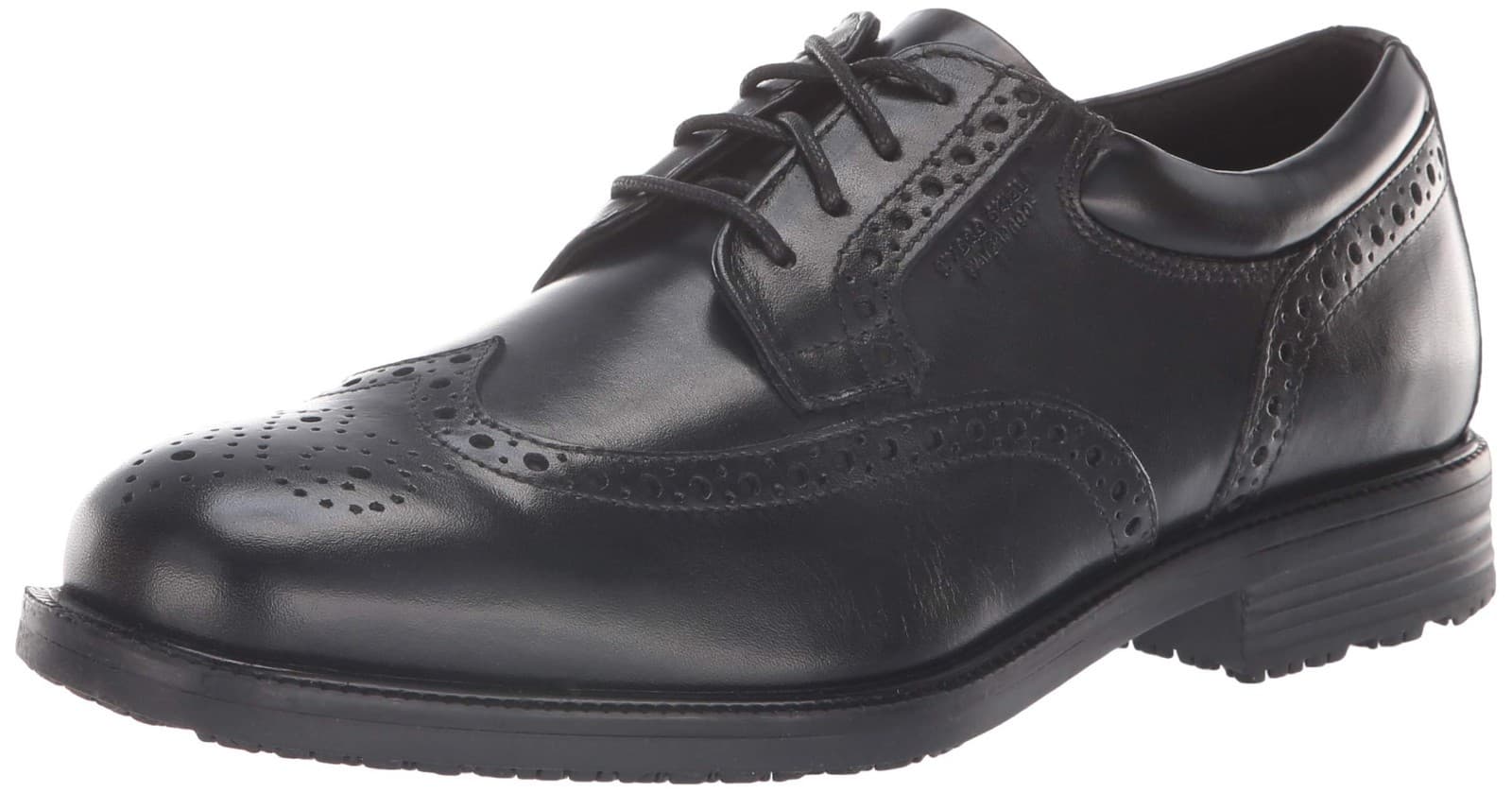 Rockport Men Essential Details Water Proof Wing Tip Oxford , Black , 9.5 Wide - Thumbnail 5