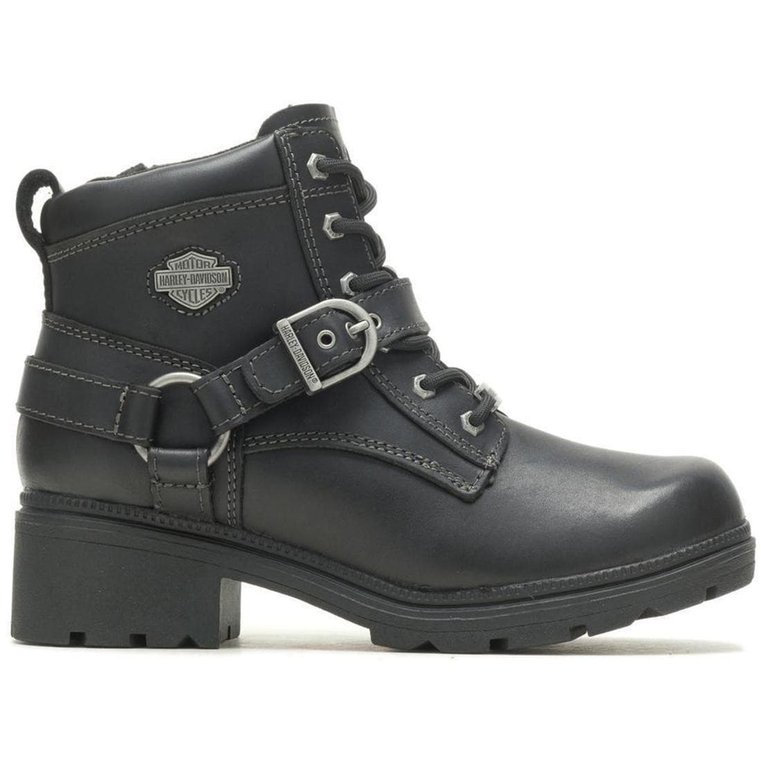Harley-Davidson Women's Tegan 4-Inch Black Lace-Up Boots Size 7.5 M D84424 - Image 1