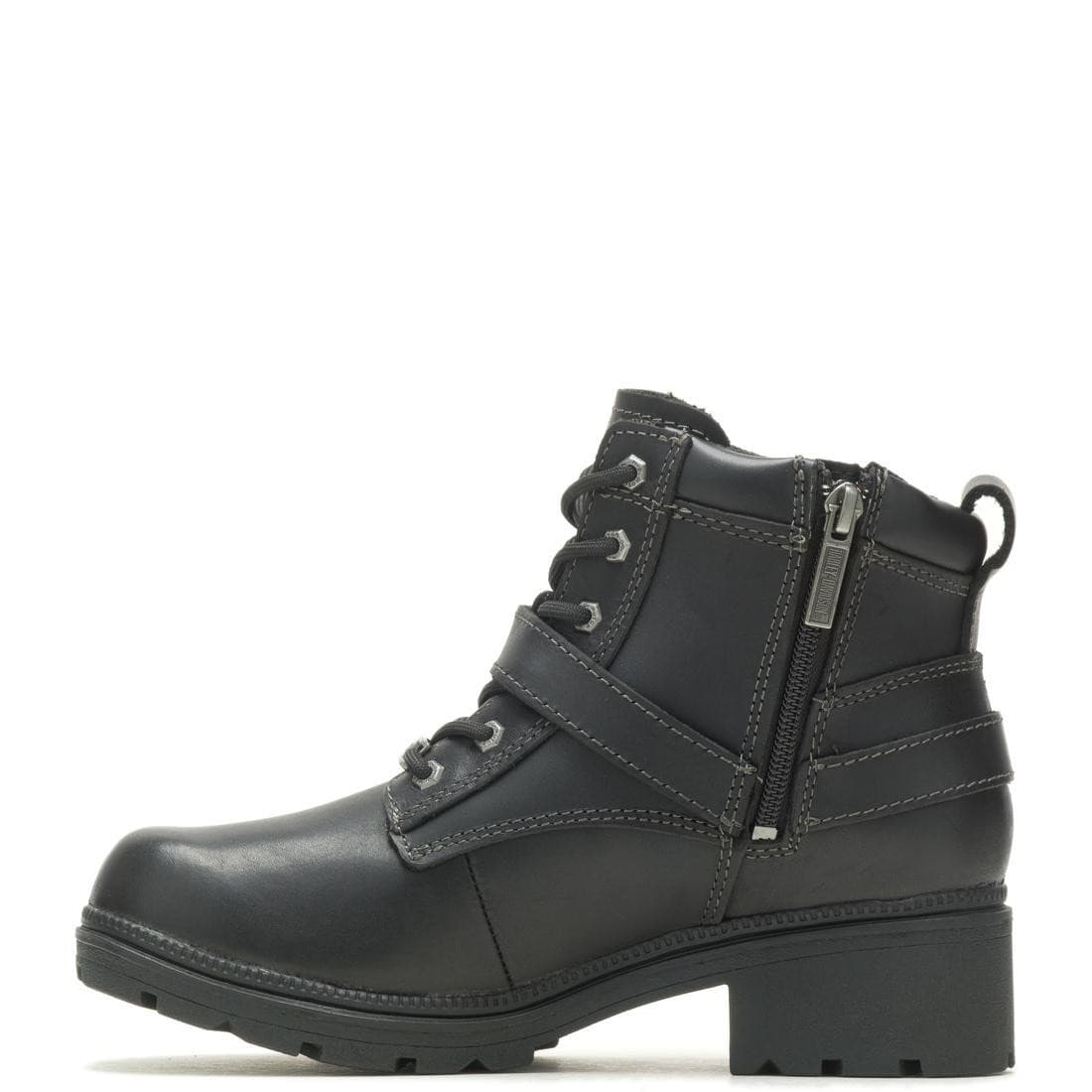 Harley-Davidson Women's Tegan 4-Inch Black Lace-Up Boots Size 7.5 M D84424 - Thumbnail 2