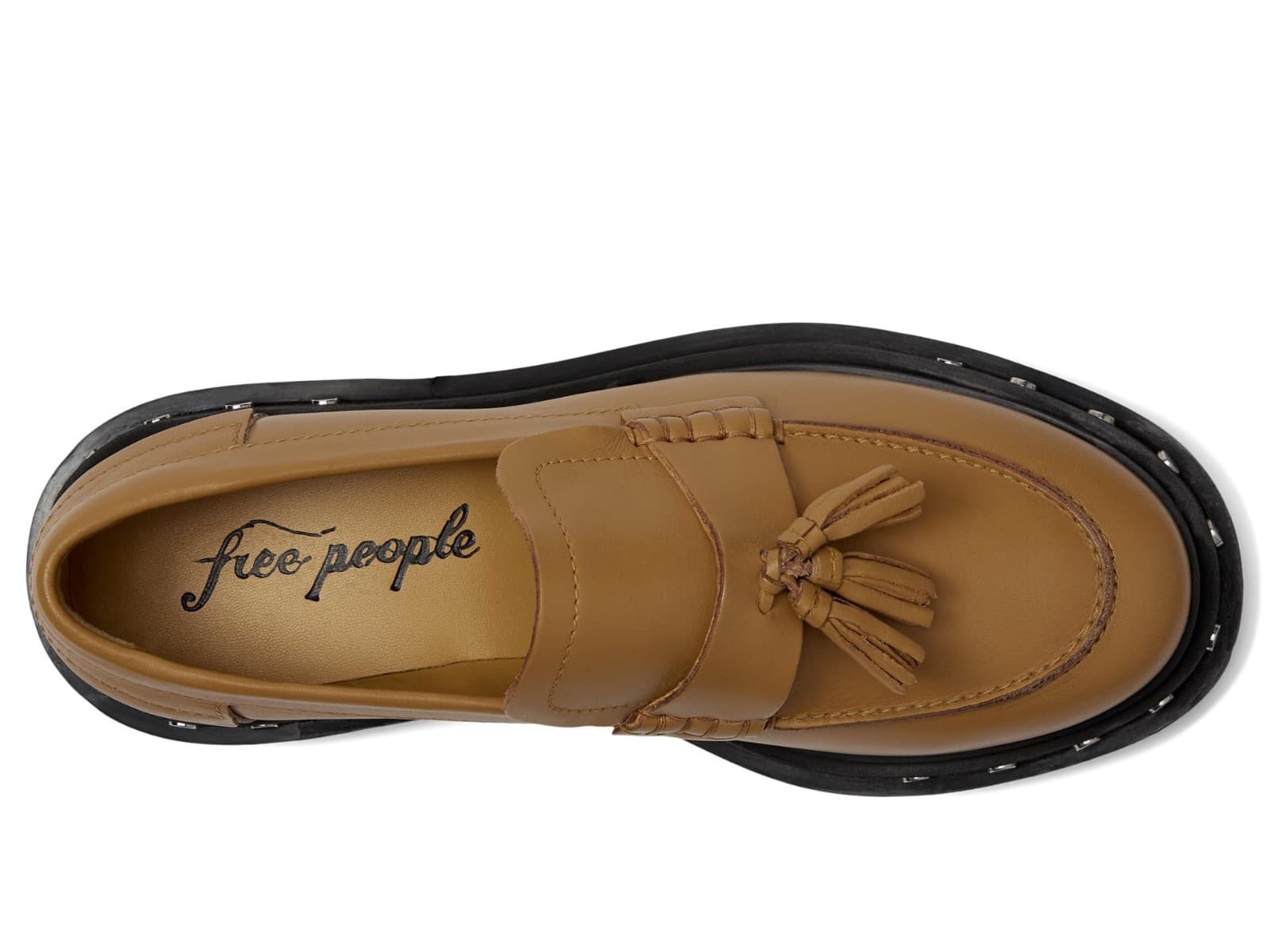 Free People Teagan Tassel Loafers for Women , Caramel Cafe, US 9.5 M - Thumbnail 5