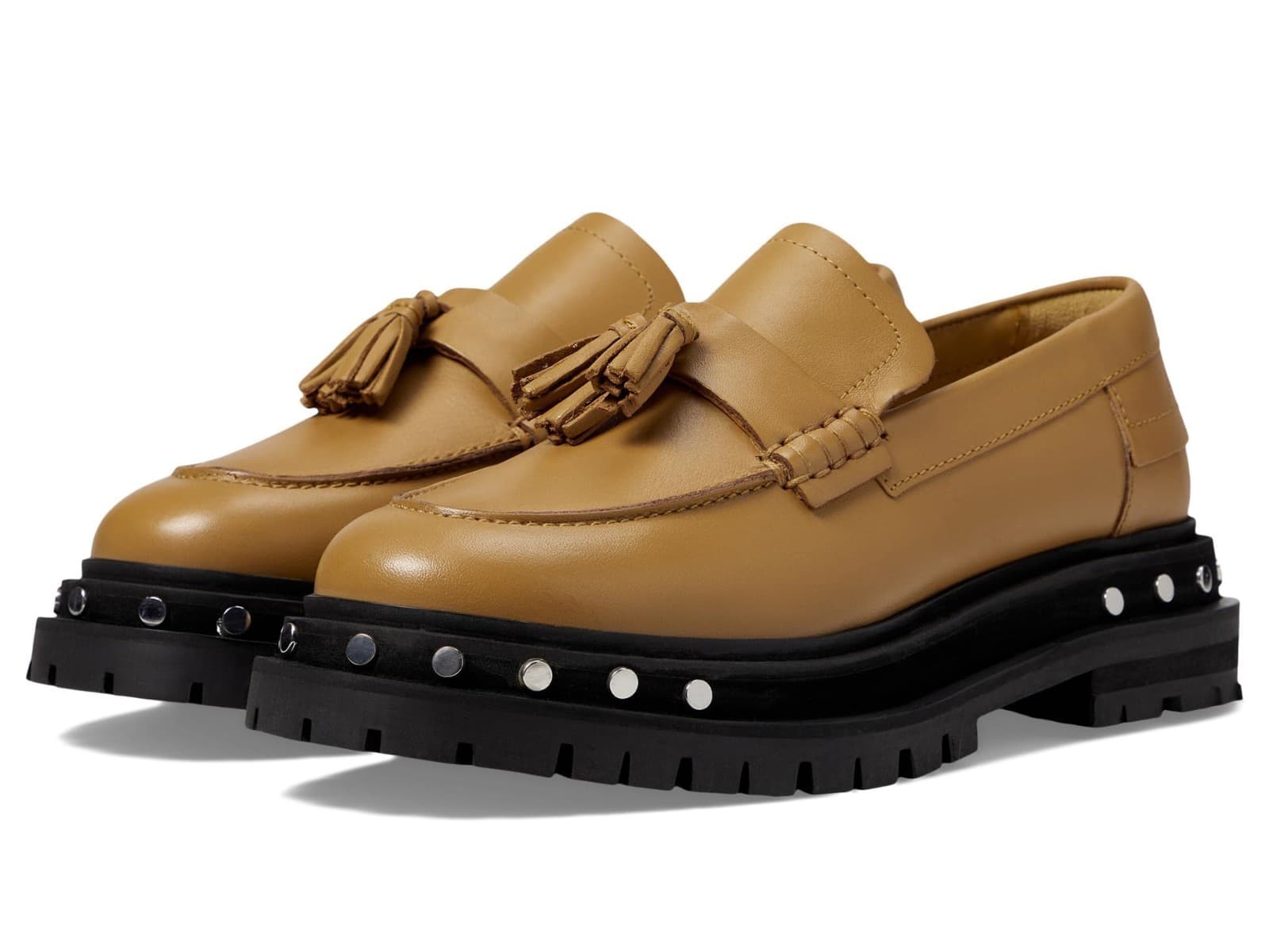 Free People Teagan Tassel Loafers for Women , Caramel Cafe, US 9.5 M - Image 1