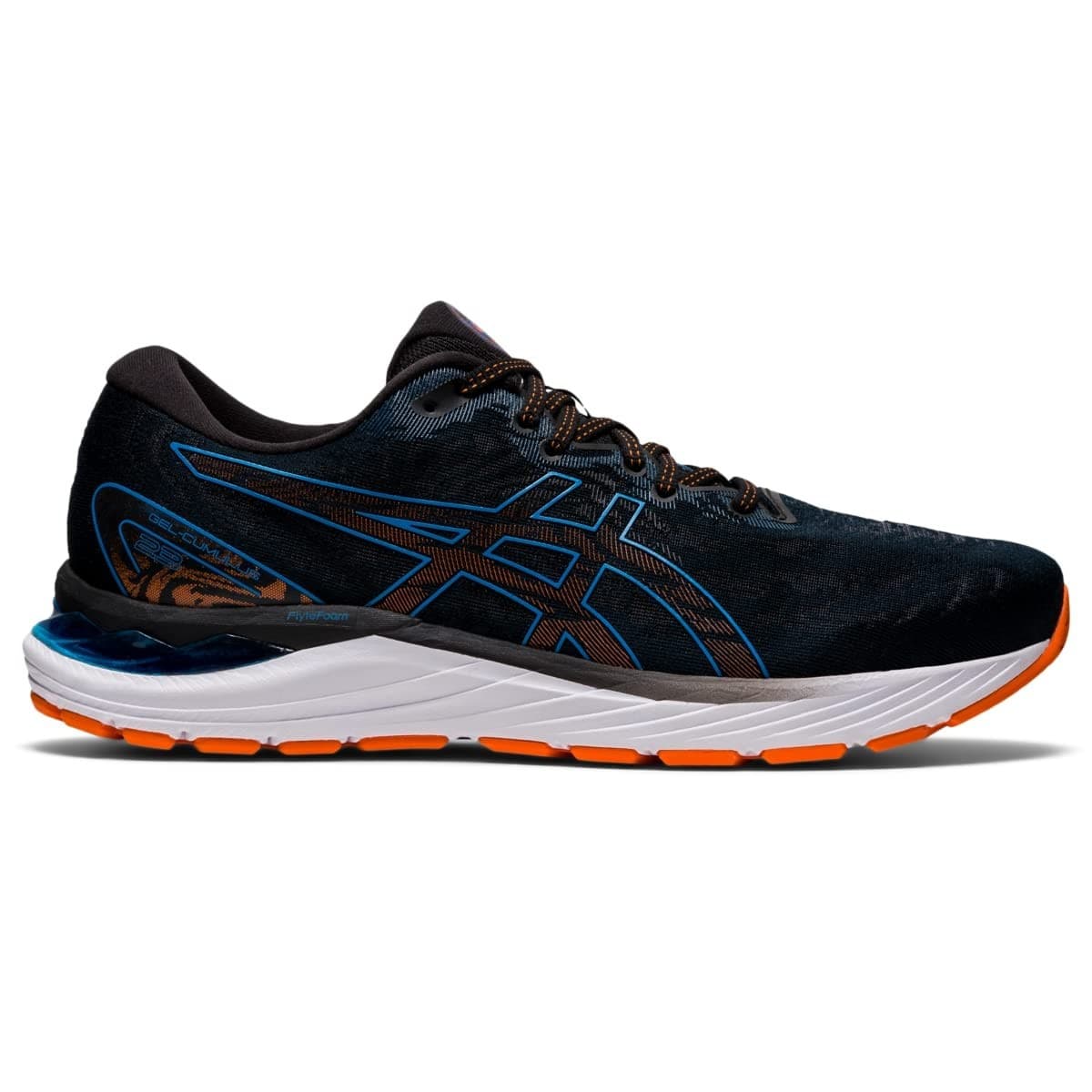 ASICS Men's Gel Cumulus 23 Running Shoes, Black/Reborn Blue 11.5 EE - Wide - Thumbnail 2