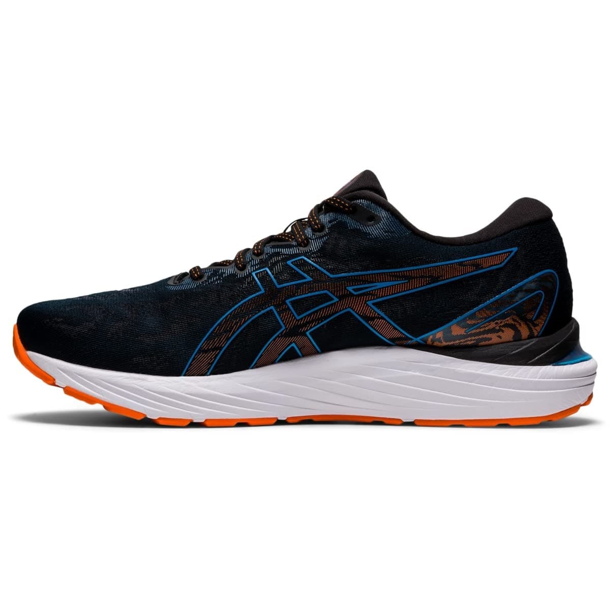 ASICS Men's Gel Cumulus 23 Running Shoes, Black/Reborn Blue 11.5 EE - Wide - Thumbnail 3
