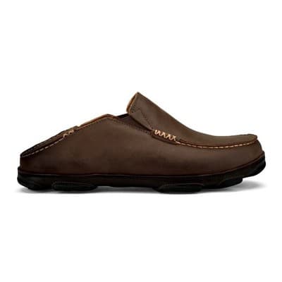 OluKai Men's Moloa Slip-On Shoes Dark Wood/Dark Java - 10128-6348, Size 9 M - Thumbnail 3