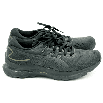 ASICS Women's Gel-Nimbus 24 Black/Black 8.5 Wide Pre-owned - Thumbnail 2