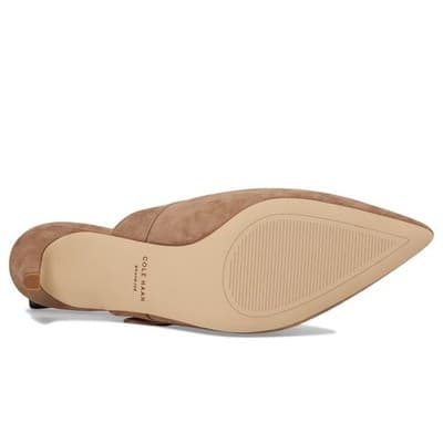 Cole Haan Vandam Buckle Mule 65 mm Light Whiskey Suede 9.5 M - Thumbnail 5