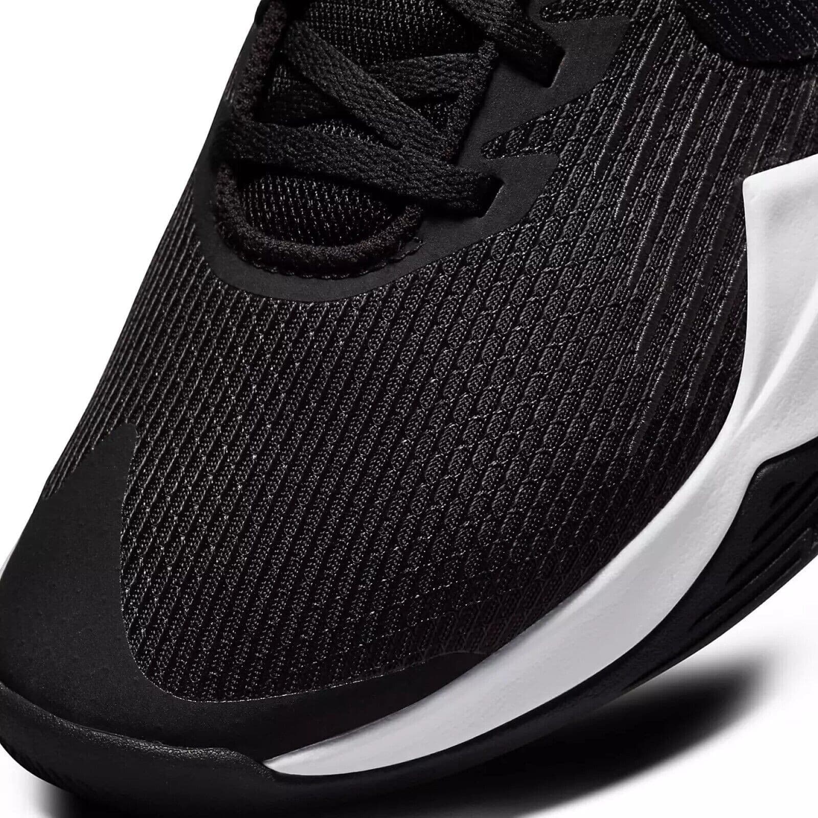 Nike Precision V Basketball Shoes, CW3403 003 Blac/White, US Sz MEN 9 & WMN 10.5 - Thumbnail 4
